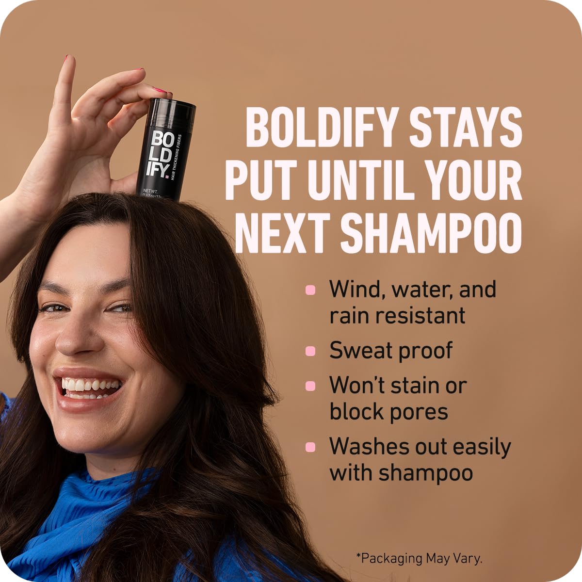 BOLDIFY Hair Fibers (28g) - Fill In Thinning and Fine Hair for an Instantly Fuller, Thicker Look - 14 Shades for Women & Men - Auburn