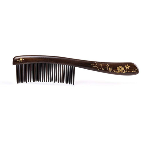 Wooden Hair Comb Wide-tooth Inserted Teeth for Women Curly Hair (CQCGB0101)