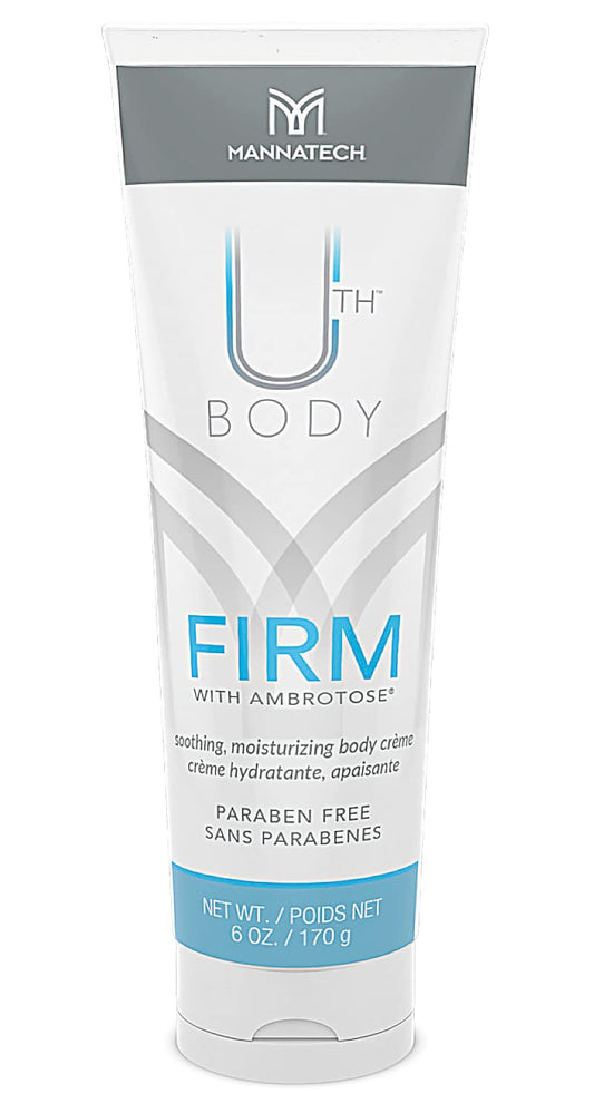 Mannatech Moisturizing Body Cream, Firm with Ambrotose 6oz. Moisturizer for Dry Skin, Refresh, Hydrates, and Softens Whole Body, Mild Formula, Paraben-Free, Moisturizing Cream For All Skin-Types