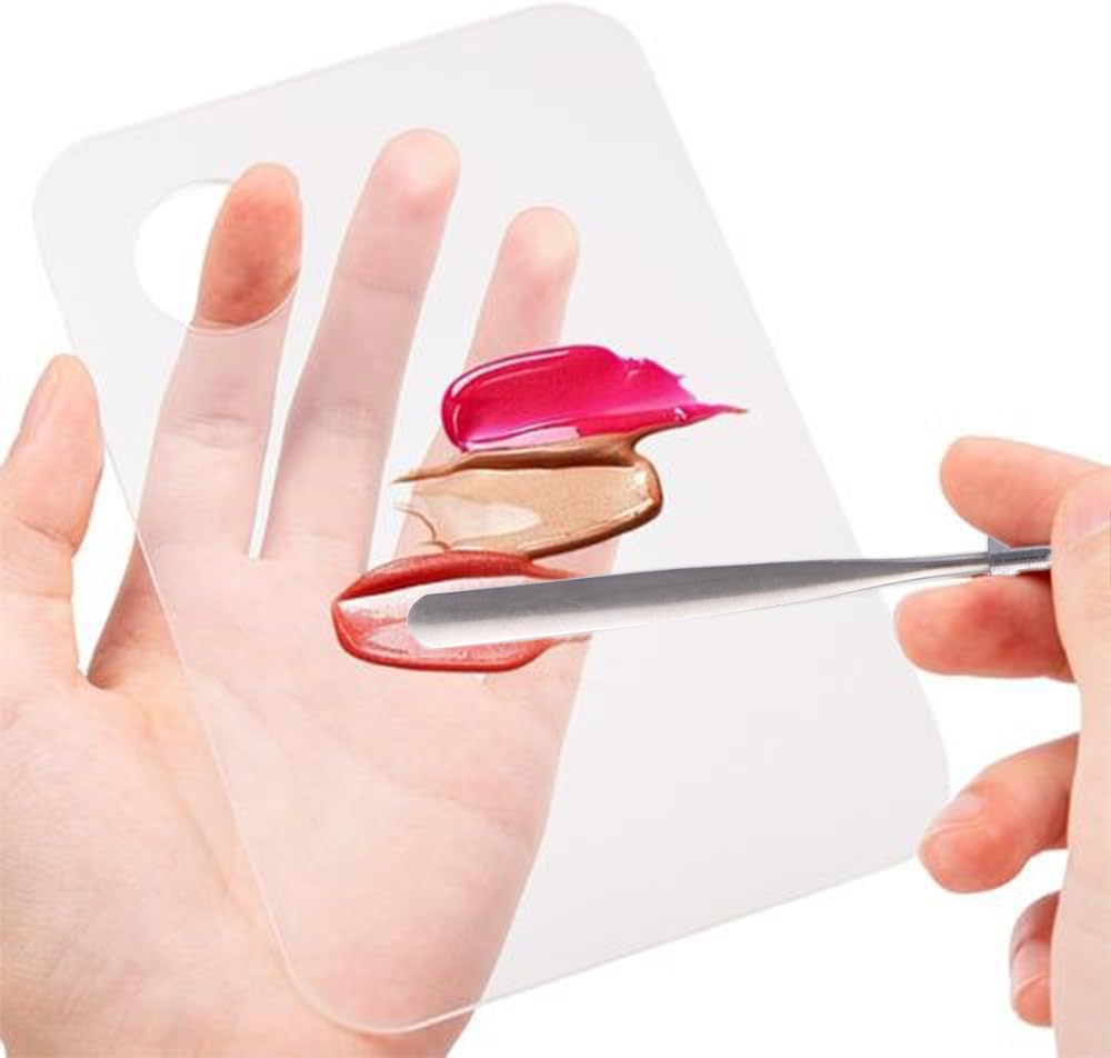 Stainless Steel Nail Art Spatula Cosmetic Makeup Palette Spatula Spoon Cream Stirring Rod Mixing Tool Manicure Accessories For Women