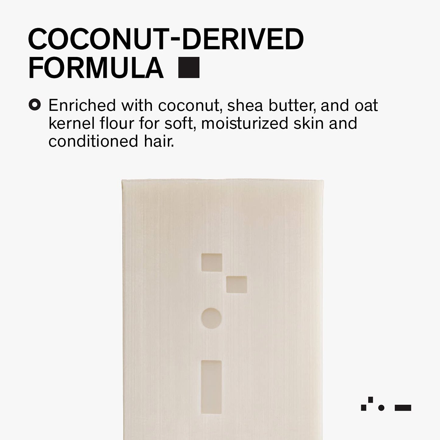 Bravo Sierra Tonka Bean & Lemon Body Bar, 3-Pack - All-In-One Multifunctional Cleanser with Coconut, Shea Butter & Oat Flour for Face, Hair, Body & Healthy Hair, 7 oz