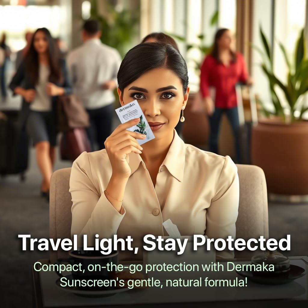 Mineral Tinted Sunscreen SPF 42 for Face – 5ml 25 Packets with Zinc Oxide & Titanium Dioxide – Water Resistant 80 Min – Moisturizes & Soothes – Beach Must Haves, Travel Essentials, Party Favor