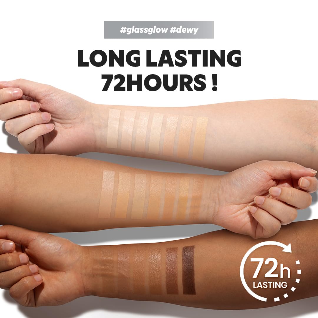 TIRTIR Mask Fit Aura Silver Cushion Foundation | Semi-glow Finish, Natural Coverage, Moisturizing, Lightweight, Korean cushion foundation (#17W French Vanilla, Full Size, 0.63 Fl Oz)