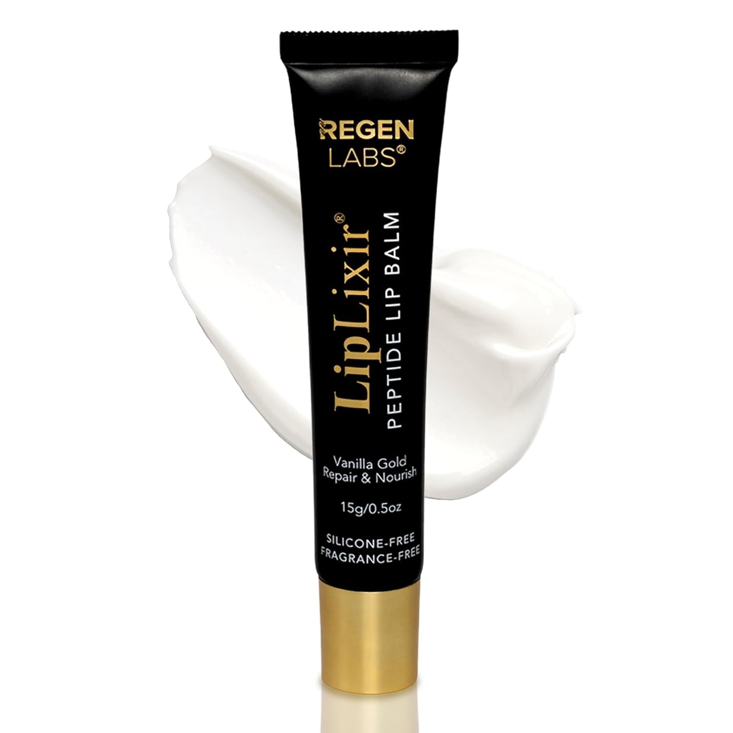 LipLixir Non Toxic Peptide Lip Balm – Organic, EWG® VERIFIED, All-Natural, Ultra-Clean, Hydrating, Doctor Approved Lip Gloss – Fragrance-Free with Shea, Cocoa & Coconut Oil – Science Backed Lip Repair