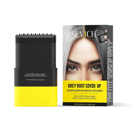 SEVICH Touch Up Comb 2 in 1 Korean, Instant Hair Root Touch-Up Stick | Dual-Sided Design For Natural Gray Coverage, Long-Lasting Moisturizing Formula With Plant Extracts,15g Dark brown
