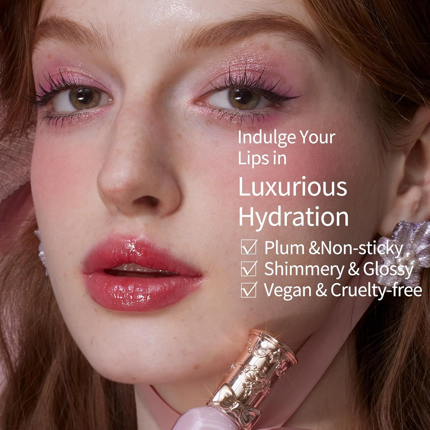 Flower Knows Violet Strawberry Rococo Glowy Lip Gloss,Moisturizing Shine Lip Oil,Hydrating Glitter Lip Plumper Makeup for Girls&Women,Vegan & Cruelty-Free,0.12 Fl Oz,1 Count(G02 Rasberry Booze)