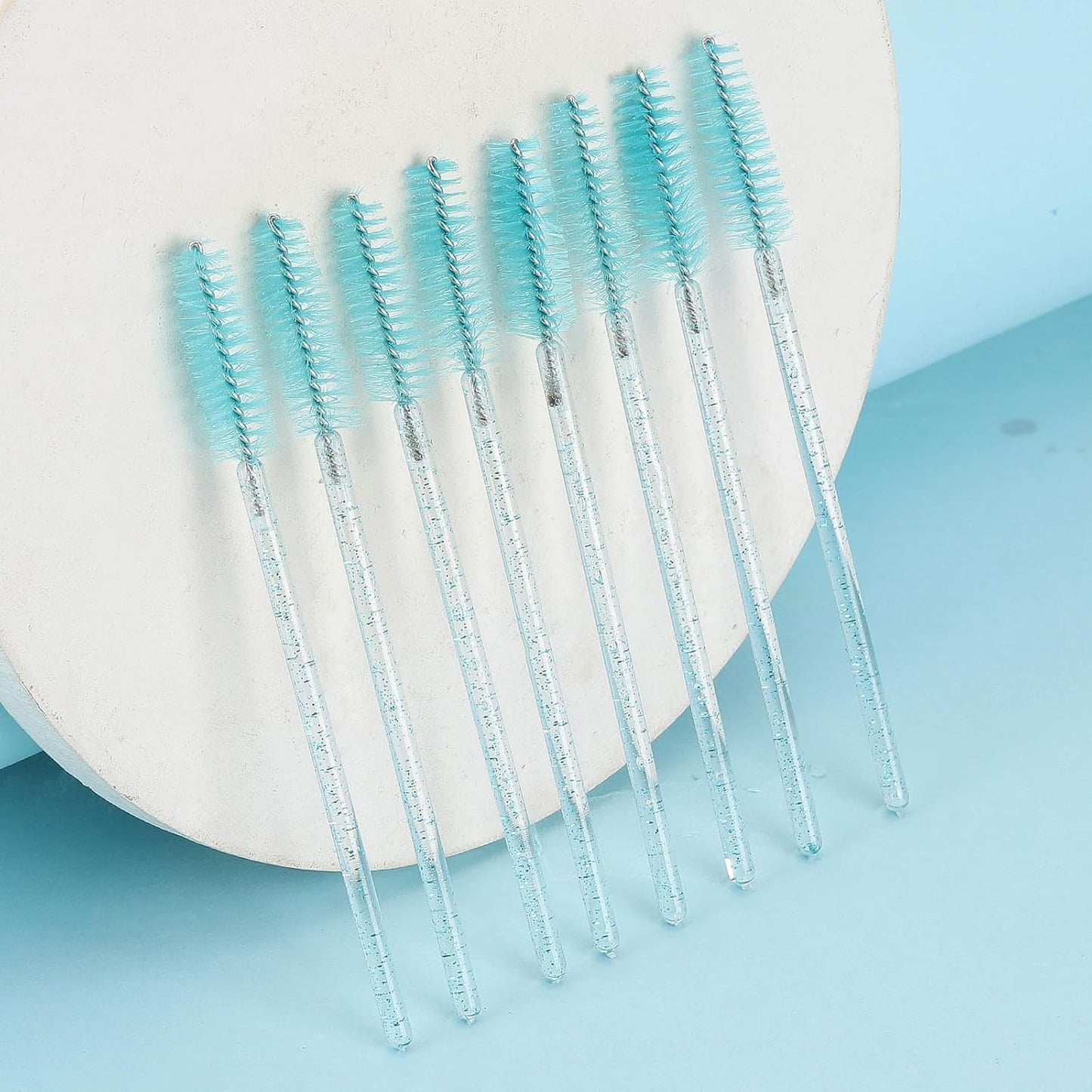 Tbestmax 1200 Disposable Mascara Wands Eyelash Brush Spoolies for Eyebrow Eye Lash Extension, Makeup Brushes Applicators Kits - Blue