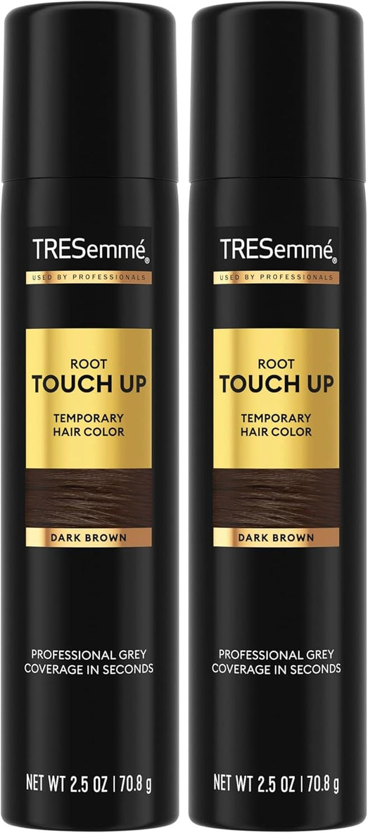 TRESemmé Root Touch-Up Temporary Hair Color Dark Brown Hair Ammonia-free, Peroxide-free Root Cover Up Spray 2.5 oz (Pack of 2)