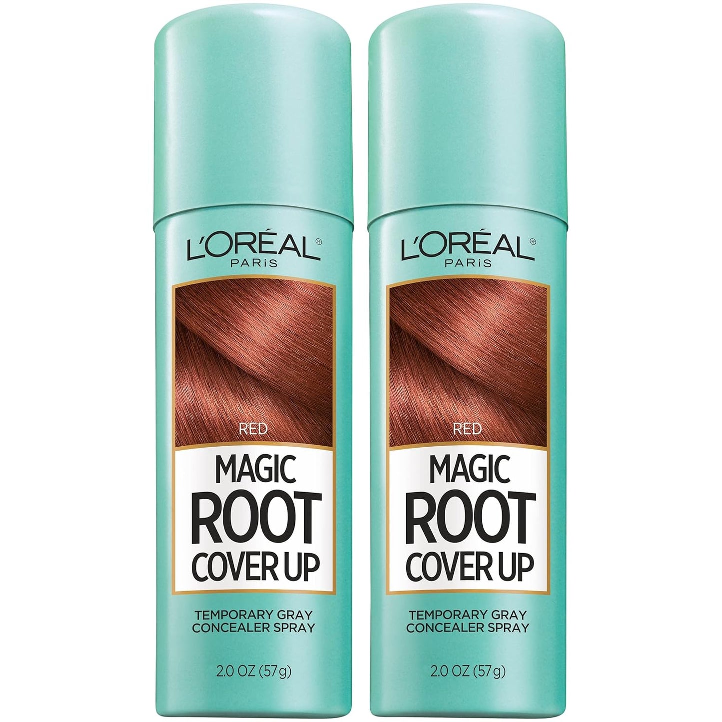 L'Oreal Paris Hair Color Root Cover Up Hair Dye Red 2 Ounce (Pack of 2) (Packaging May Vary)