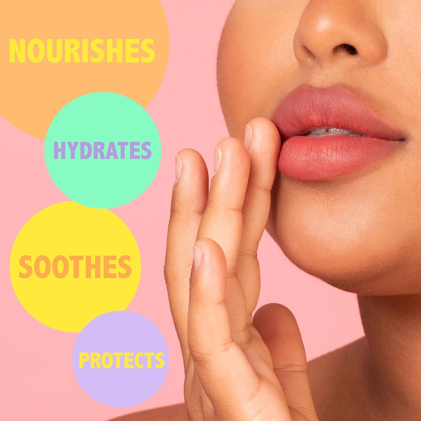 Expressions 5pc Lip Butter Collection - Simply Sweet Fruit Flavored Lip Butter Balm Set | Moisturizing Squeeze Tube Lip Butters for Everyday Lip Care and Lip Repair