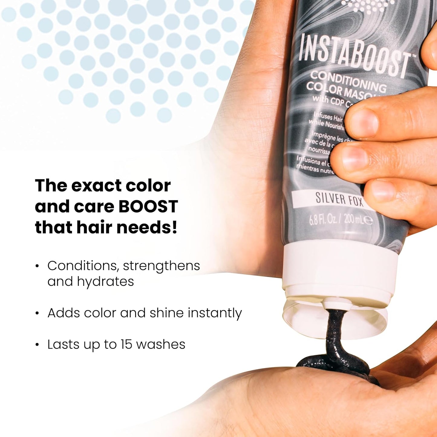 ALOXXI InstaBoost PINK Color Depositing Conditioner Mask – Instant Temporary Hair Color Dye - Hair Color Masque for Deep Conditioning (Pink Please), 6.8 Fl Oz