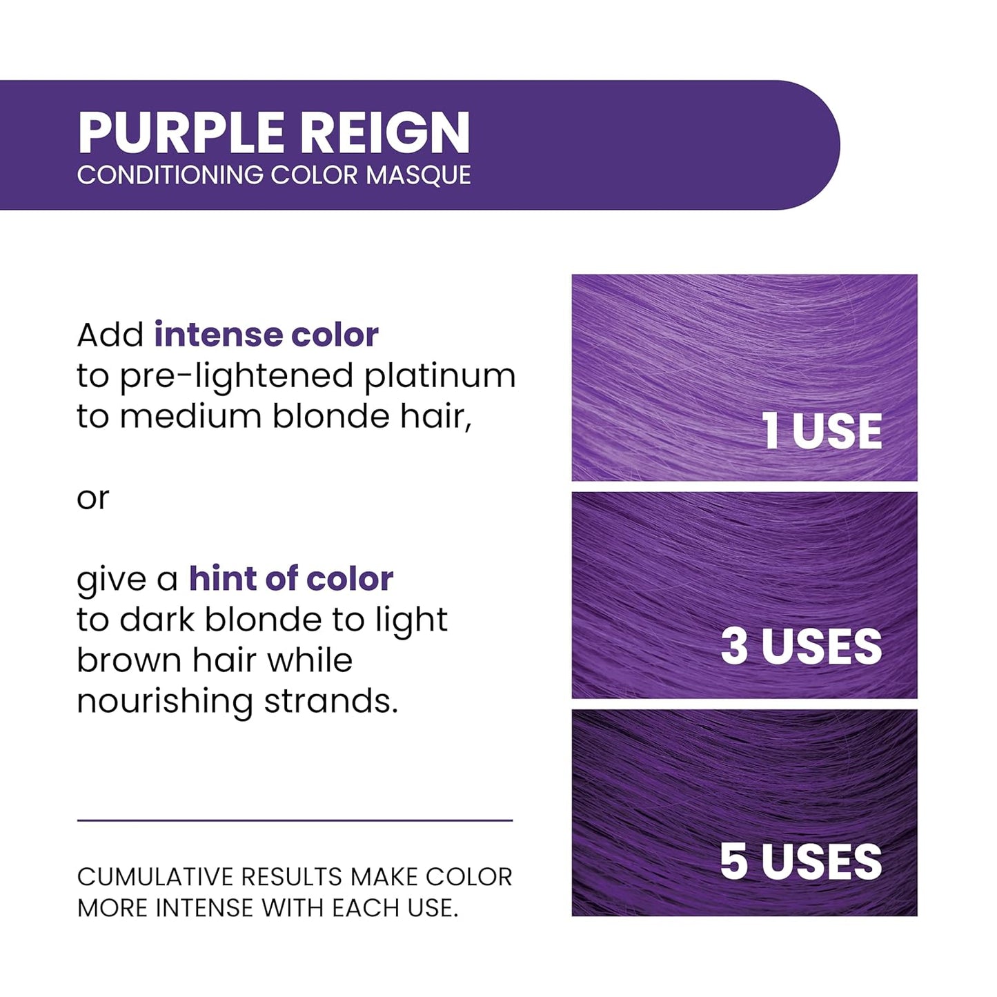 ALOXXI InstaBoost Conditioning Color Mask in Purple Reign, Deposits Purple Color and Deeply Conditions Hair, 6.8 Fl Oz