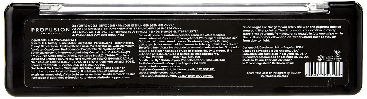 GEMS Glitter Palette Onyx Gems