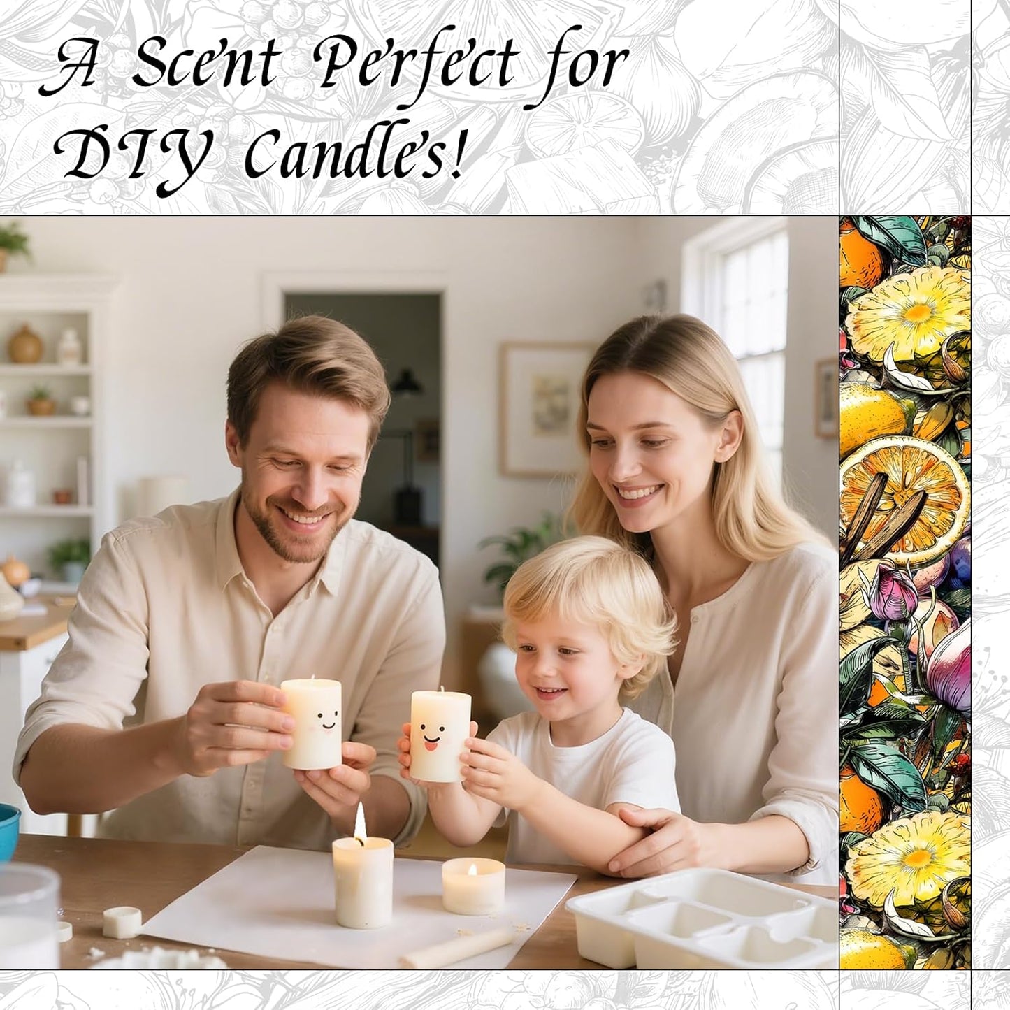 HIQILI Myrtle & Orange Blossom Fragrance Oil for Diffuser, Inspired by D.or Tera-Bella, Candle & Soap Making, Long-Lasting Citrus Floral Scent - 5.07 Fl Oz