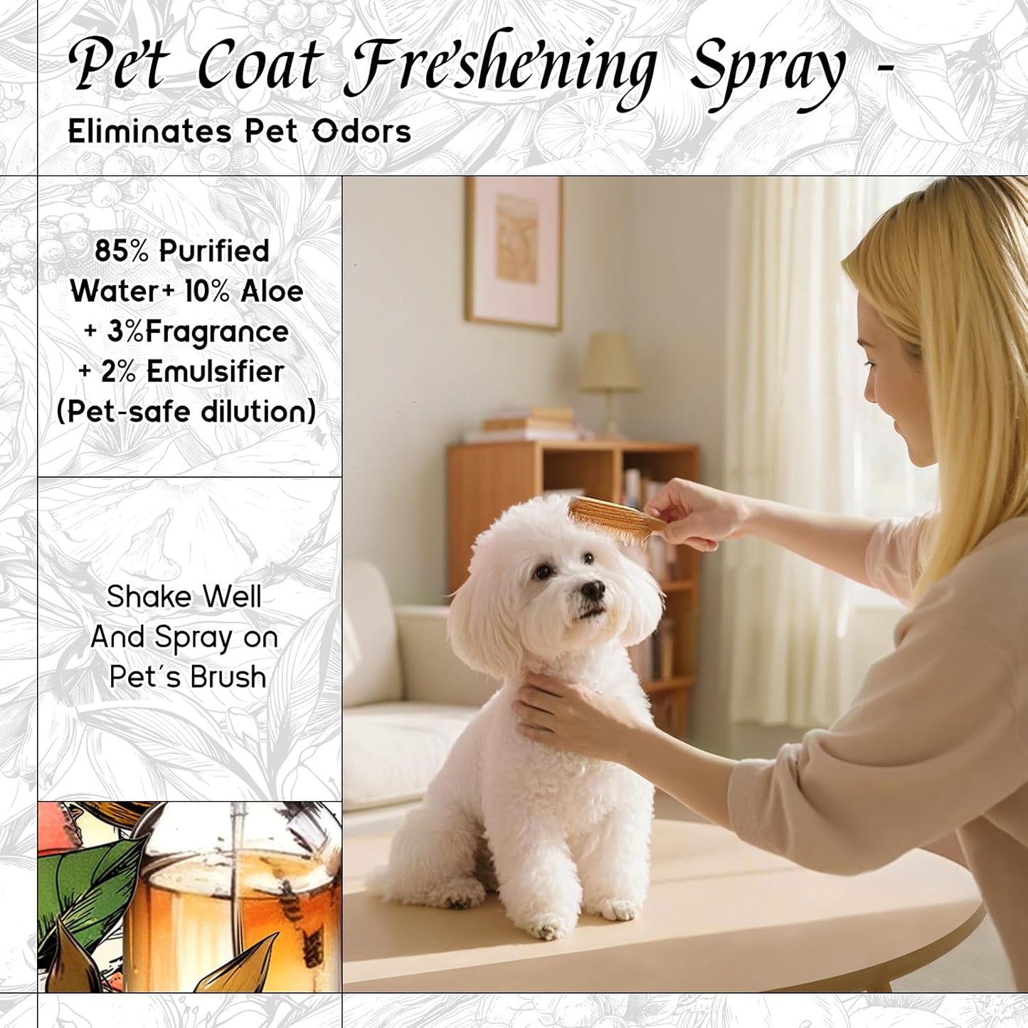 HIQILI Citrus Bloom & Amber Fragrance Oil for Candle, Soap Making, Floral Scent, Essential Oil Diffuser Use, Hair Care - 1 Fl Oz