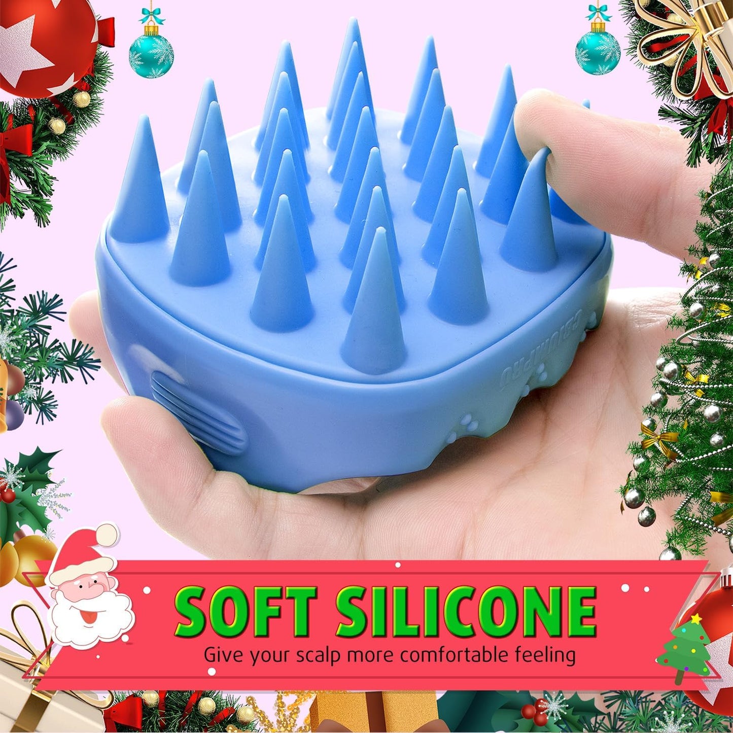 Cbiumpro 2-Pack Scalp Massager Shampoo Brush, Ultra Soft Silicone Scalp Scrubber Exfoliator Brush for Hair Growth & Dandruff Removal - 100% Fit All Hair Types