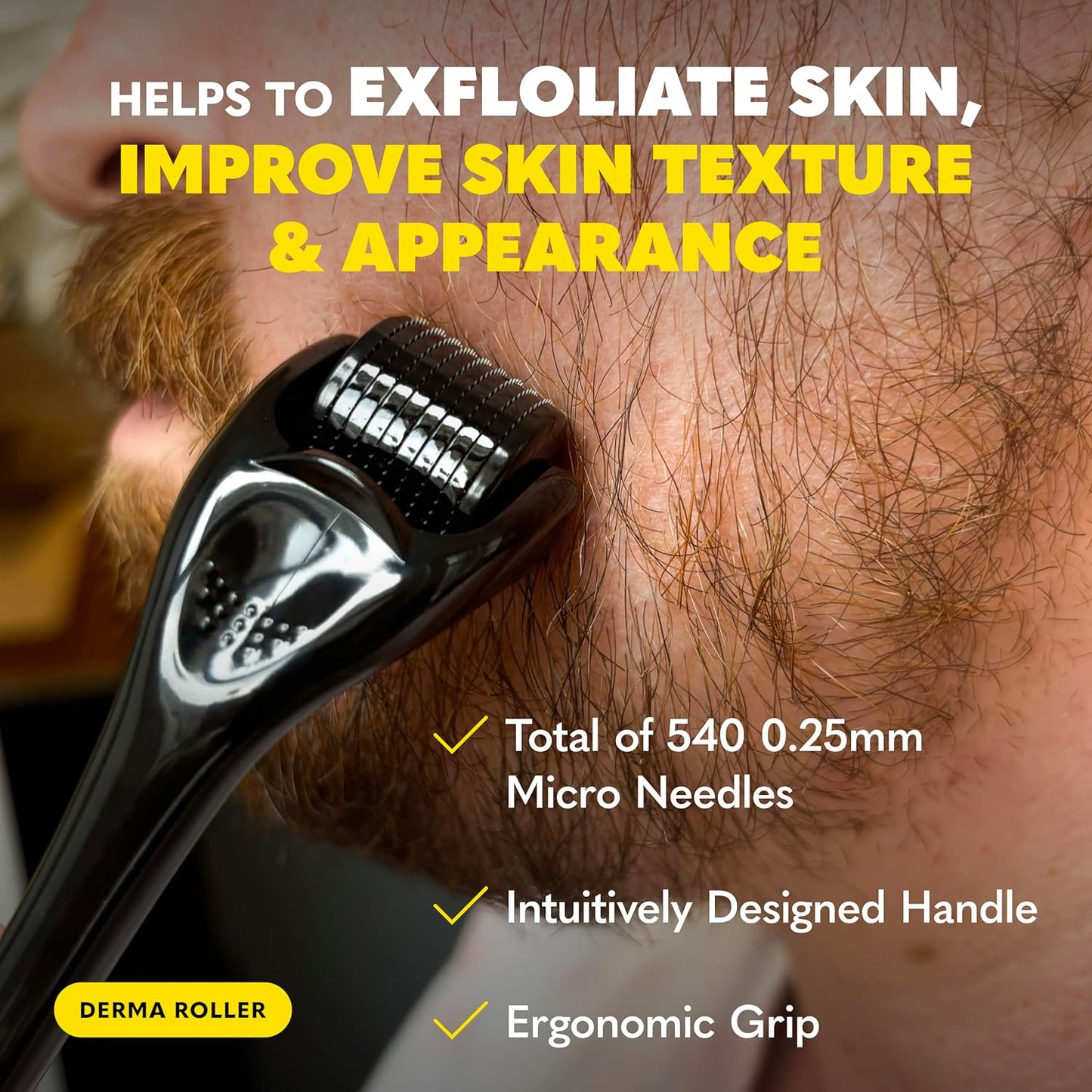 The Beard Club Signature Beard Growth Kit - Derma Roller, Beard Growth Oil, Beard Growth Vitamins, Vitamin Spray & Beard Brush - Gift Set