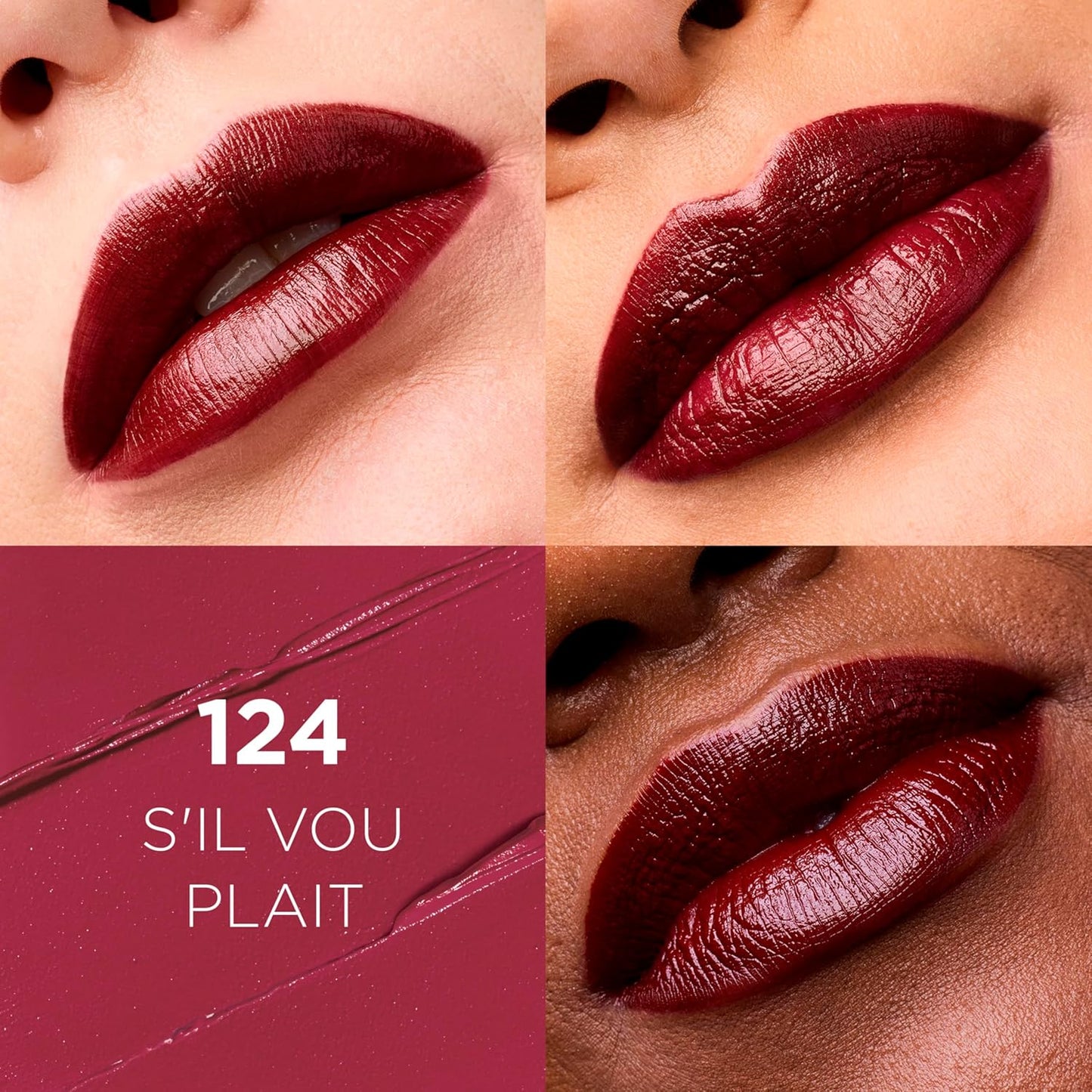 L'Oreal Paris Colour Riche Original Creamy, Hydrating Satin Lipstick with Argan Oil and Vitamin E, S'Il Vous Plait , 1 Count